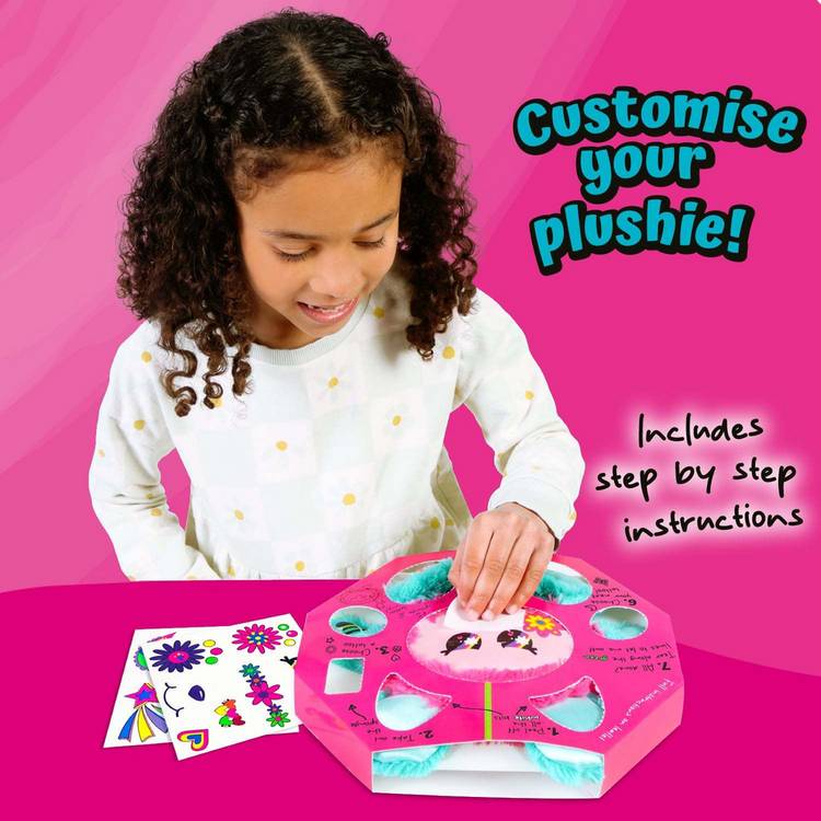 Tattoo Meez pink plushie toy 20cm (British brand)