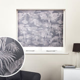 Argos Home grey botanical palm blackout blind 90cm, imported from the UK