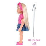 DesignaFriend Livvy doll 18 inch - British product