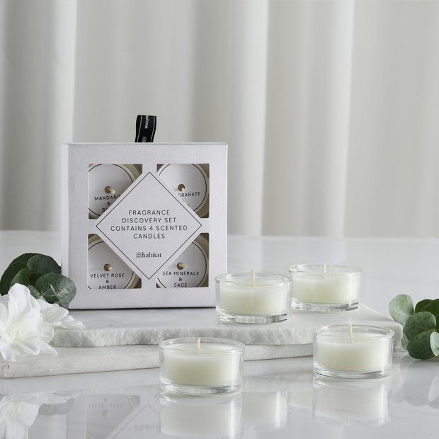 Habitat fragrance discovery set of 4 candles, UK version