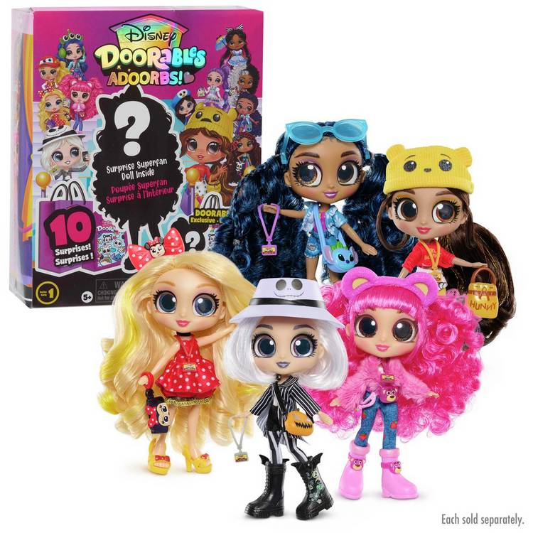 Disney Doorables Adoorbs Doll with accessories, UK version