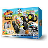 Hot Wheels monster truck custom twin pack with ramp and pens, imported from the UK