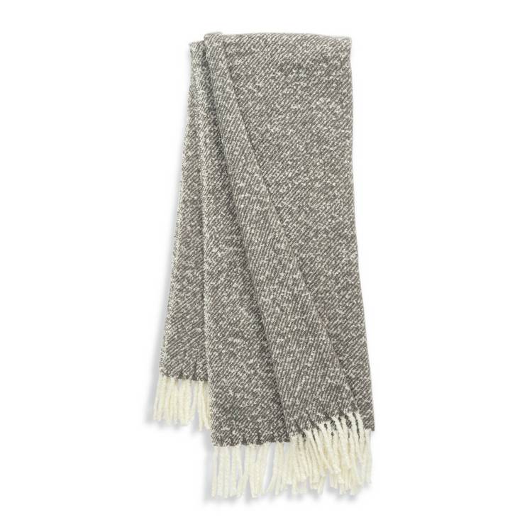 Habitat faux mohair throw charcoal 150x200cm, imported from the UK