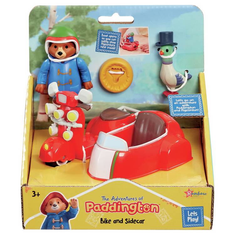 Paddington bike and sidecar playset H7.35cm - British product