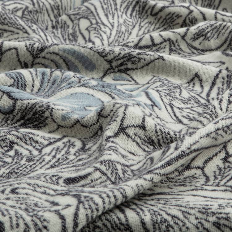 Habitat Tulip Toile woven throw navy 150x125cm (British brand)