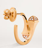 MARLI New York rose gold and diamond hoop earrings, UK version