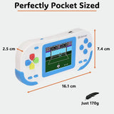 Denver GMP-295 handheld gaming console white and blue (British brand)