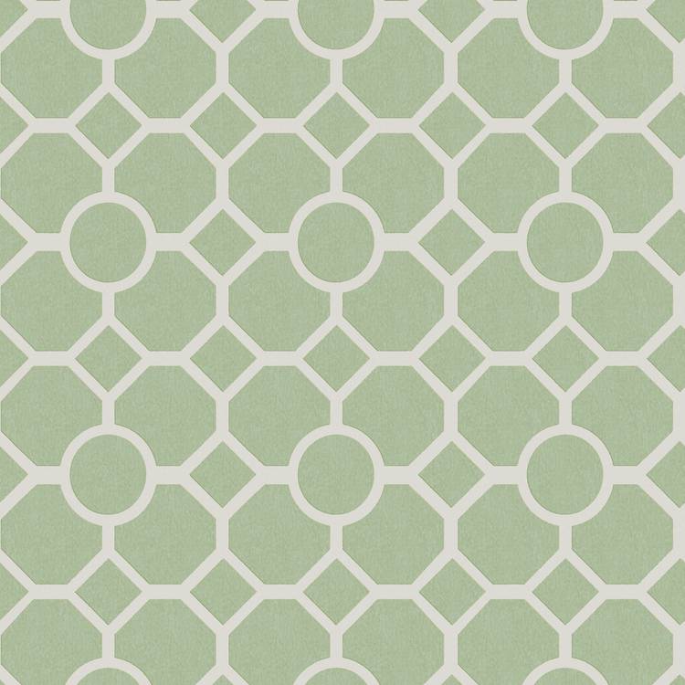 RHS Star Trellis Sage wallpaper 50cm x 10m, UK version