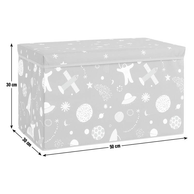 Habitat foldable ottoman box kids space blue 45L (British brand)