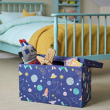 Argos Habitat Kids Space Foldable Ottoman Storage Box - Blue 45L- Buy online at McGrocer