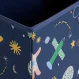 Habitat foldable ottoman box kids space blue 45L (British brand)