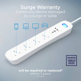 Masterplug extension lead with surge protection and USB - British product