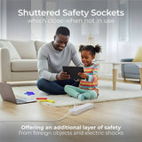 Masterplug extension lead with surge protection and USB - British product
