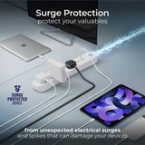 Masterplug extension lead with surge protection and USB - British product