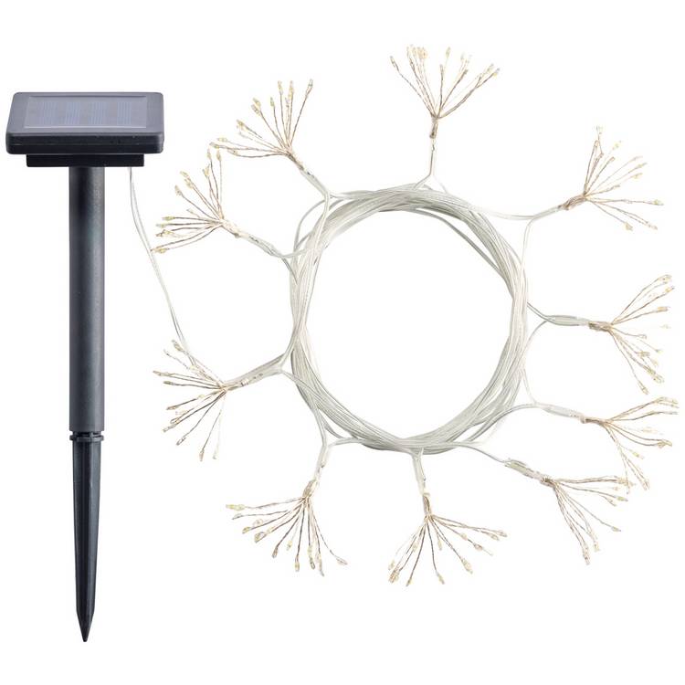 Sainsburys solar starburst LED string lights 4.7m, UK version