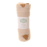 Ziggle Cotton Muslin Square Highland Cow 80x80cm (British brand)
