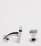 Tateossian Thompson engraved cufflinks and studs set, imported from the UK