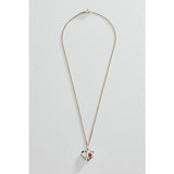 Moon & Back 9ct gold plated silver ruby heart Nan pendant 18 inch chain, imported from the UK