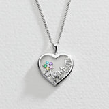Argos Moon & Back Silver Heart 'Mum' Pendant Necklace- Buy online at McGrocer
