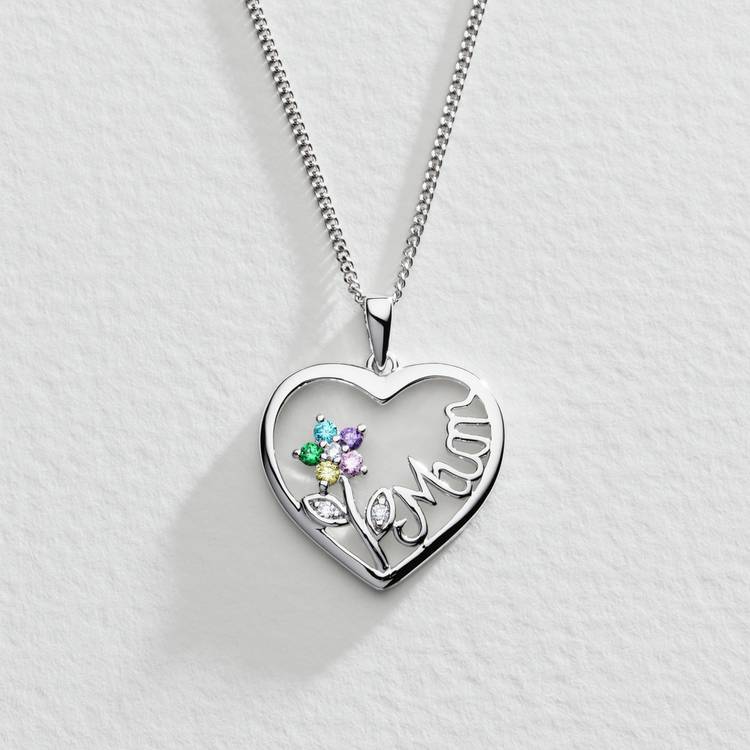 Moon & Back Mum pendant necklace, imported from the UK