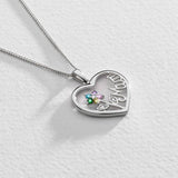 Moon & Back Mum pendant necklace, imported from the UK
