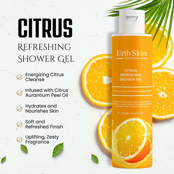 ErthSkin Citrus Refreshing Shower Gel 300ml - British product