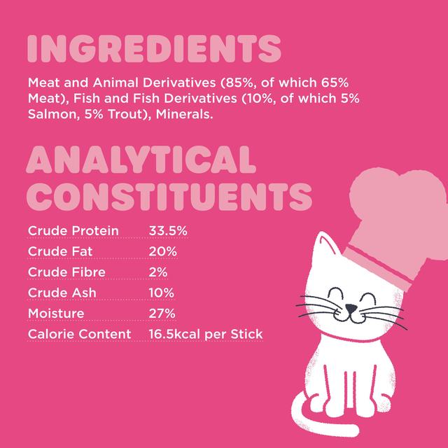 Webbox Tasty Sticks with Salmon & Trout Semi-Moist Cat Treats 30g GOODS M&S