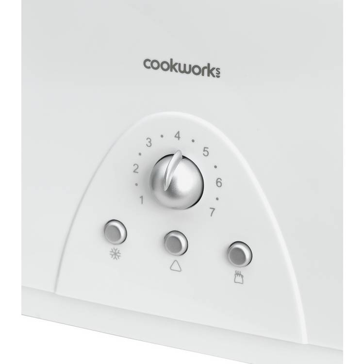 Cookworks long slot 4 slice toaster white - British product