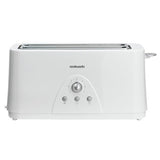 Cookworks long slot 4 slice toaster white - British product