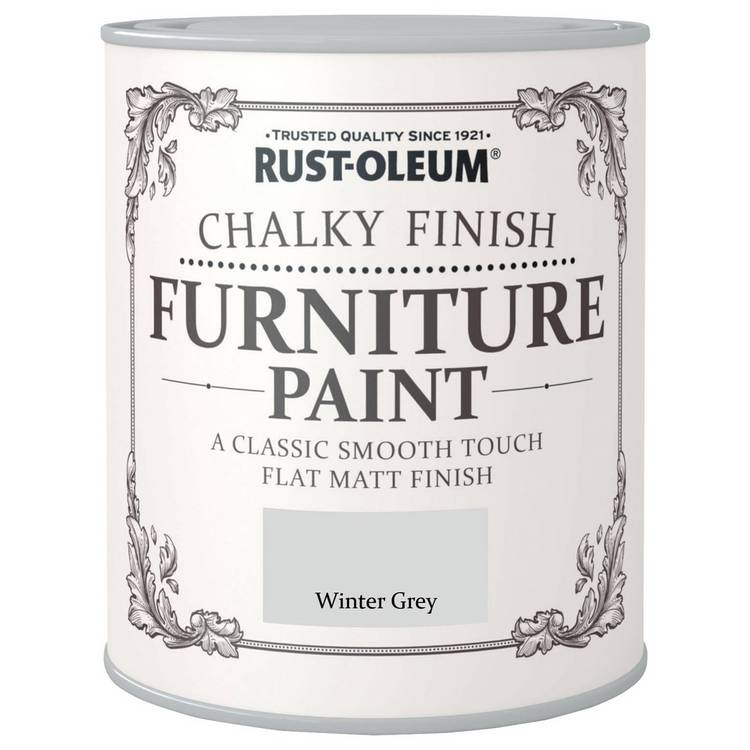 Rust-Oleum Furniture Paint Winter Grey 750ml - British product