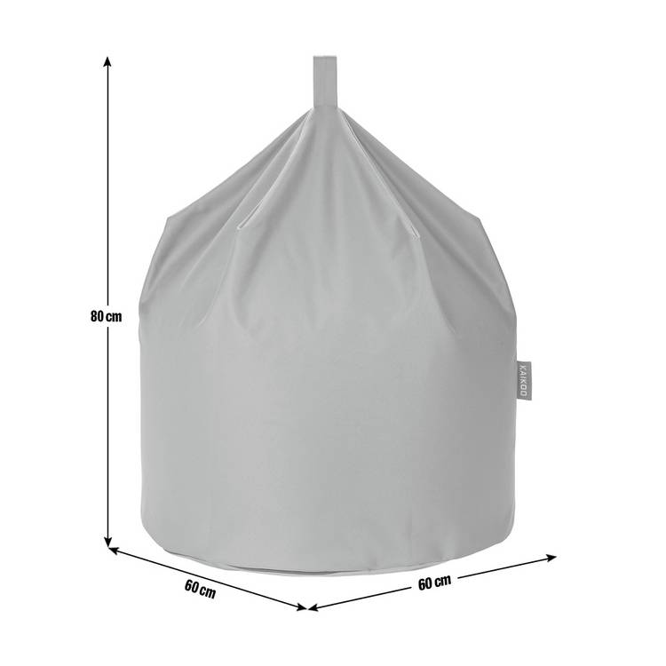 Kaikoo classic large grey bean bag, UK version
