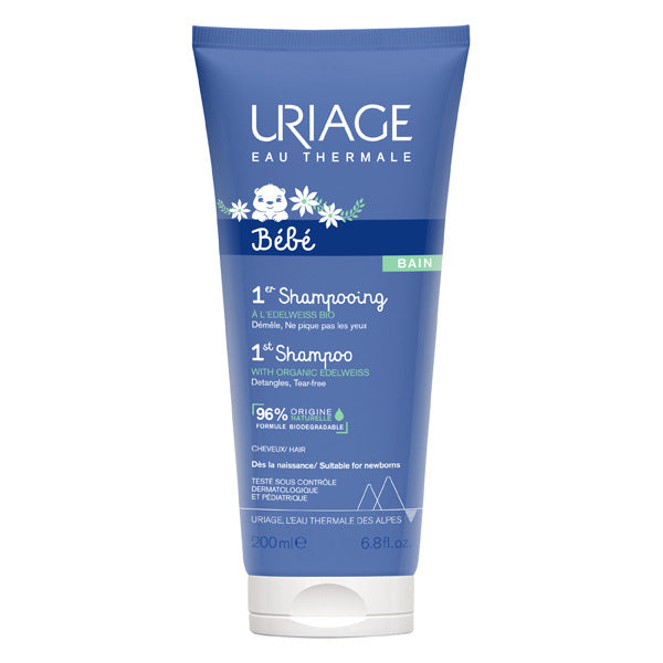 Uriage Baby 1st Gentle Shampoo 200ml plastic tube (British brand)