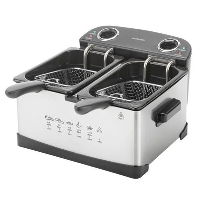 Argos Cookworks Twin Professional Deep Fat Fryer, 5L- Buy online at McGrocer