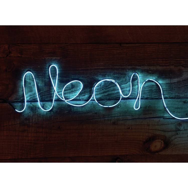 Neon effect sign DIY craft kit blue 3m, UK version
