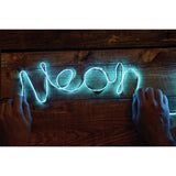 Neon effect sign DIY craft kit blue 3m, UK version