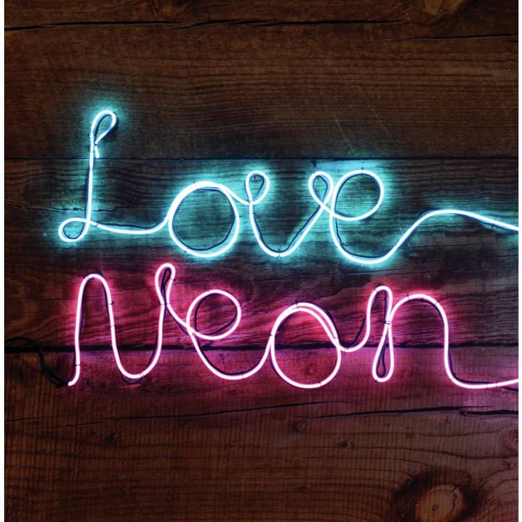 Neon effect sign DIY craft kit blue 3m, UK version