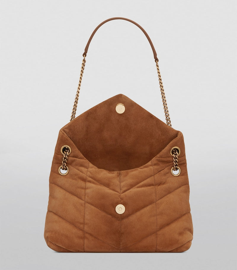 Saint Laurent Loulou Puffer small shoulder bag, imported from the UK