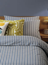 Next Orla Kiely Blue Tiny Stem 100% Cotton Pillowcases- Buy online at McGrocer