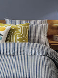 Orla Kiely Blue Tiny Stem cotton pillowcases - British product