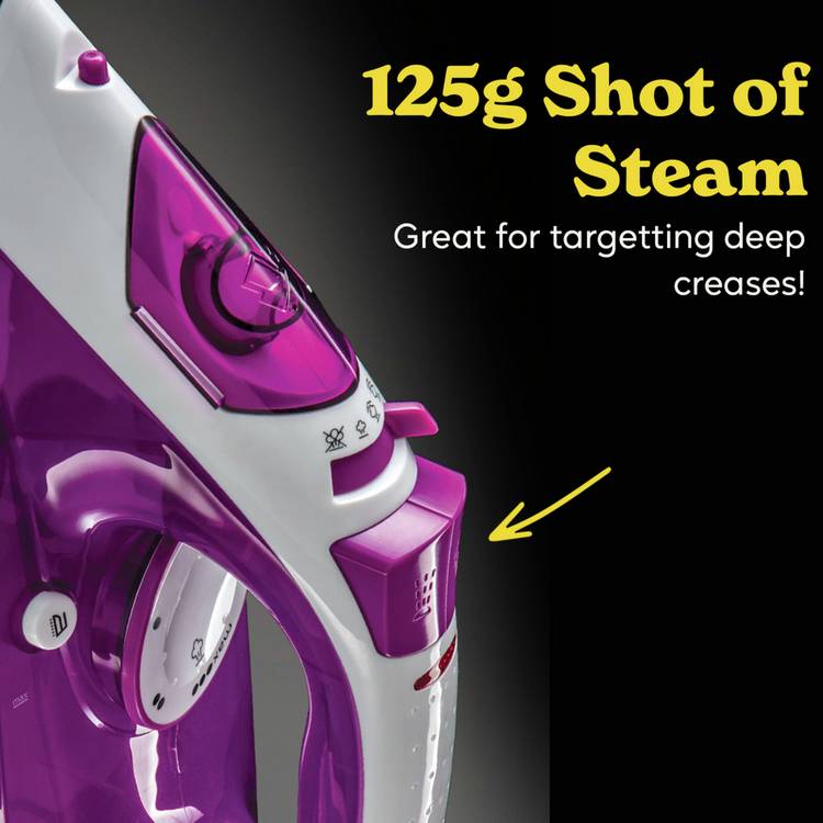 Russell Hobbs Speedglide steam iron with non-stick soleplate - British product