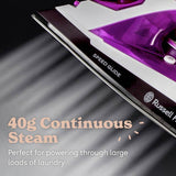 Russell Hobbs Speedglide steam iron with non-stick soleplate - British product