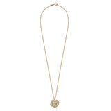 Moon & Back gold plated crystal heart locket - British product
