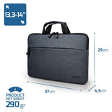 Port Designs laptop bag grey 13.3-14 inch - British product