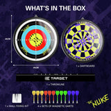 Target Luke Littler magnetic dartboard set 12 darts British brand