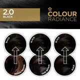 Superdrug Colour Radiance black permanent hair dye kit (British brand)