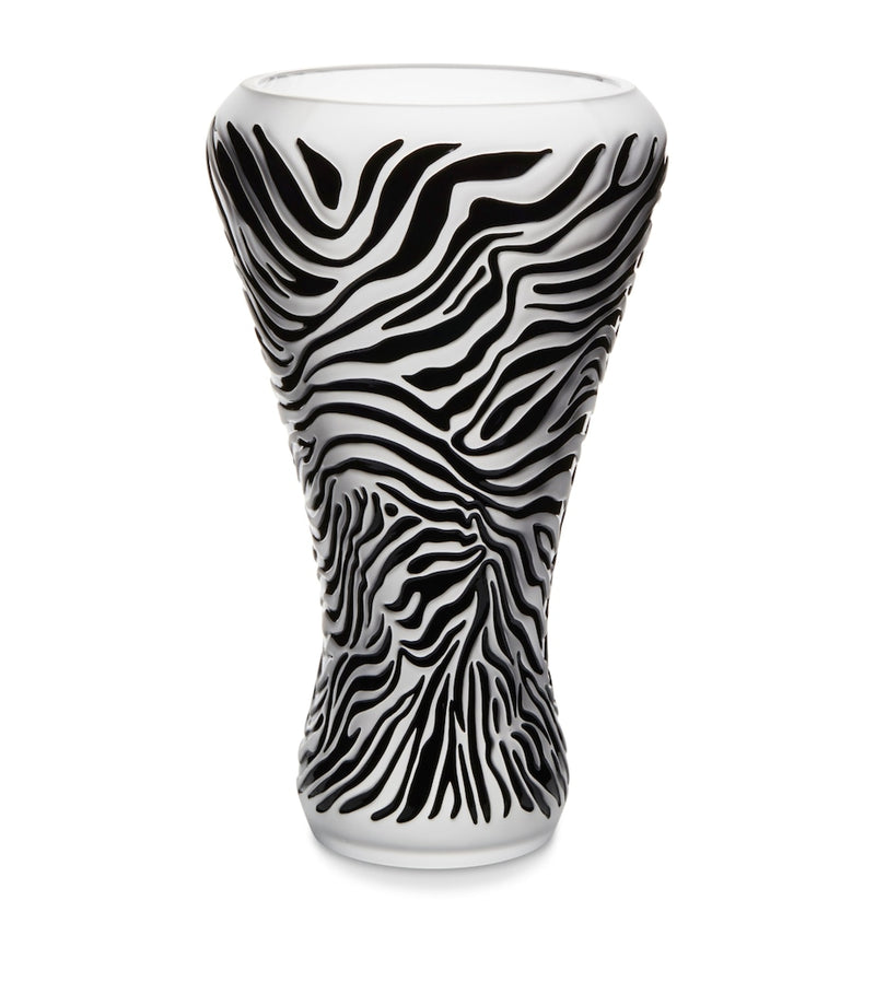 Lalique Zèbre vase 45cm, UK version