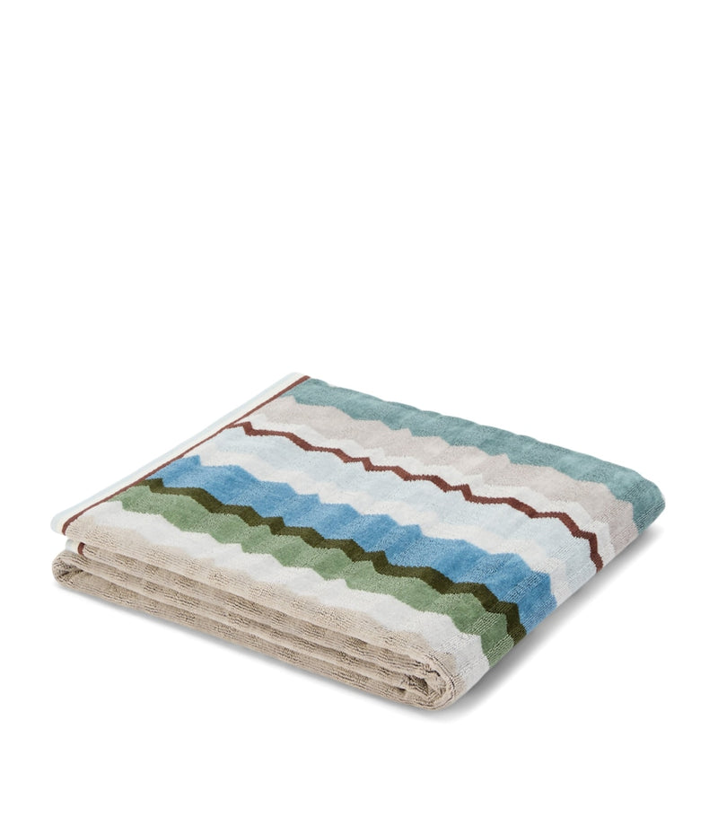 Missoni Home Eva bath sheet 100x150cm, UK version