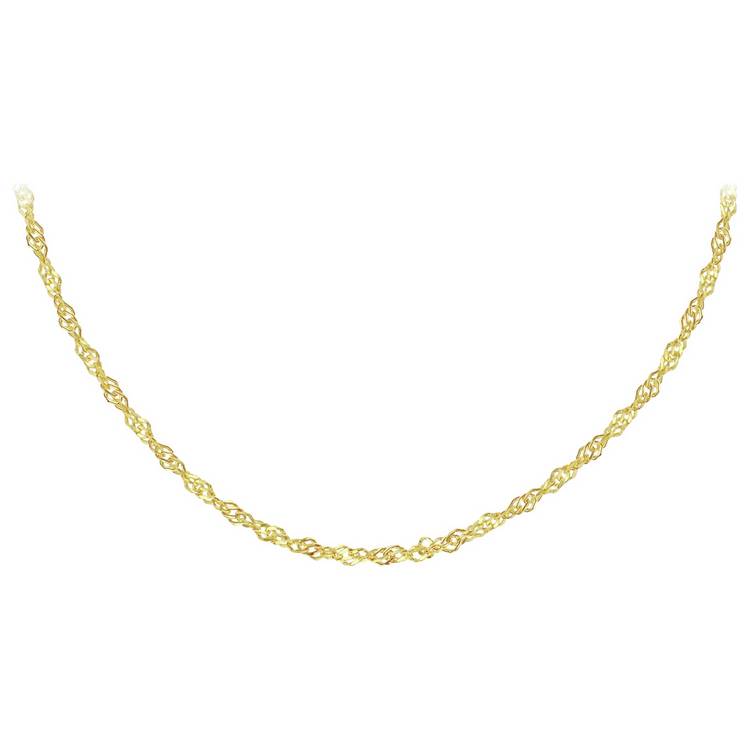 Revere 9ct gold twisted curb necklace 18 inches, UK version