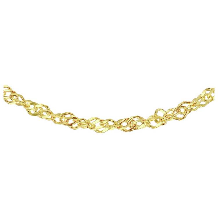 Revere 9ct gold twisted curb necklace 18 inches, UK version