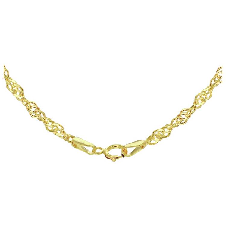 Revere 9ct gold twisted curb necklace 18 inches, UK version